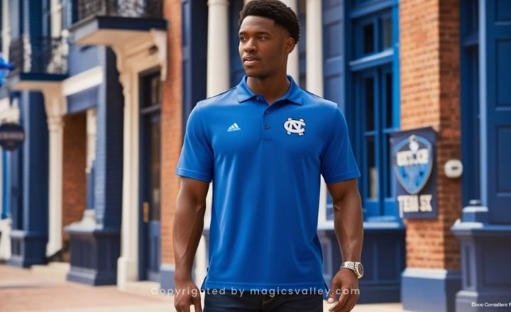 UNC Blue Polo Shirt Temu